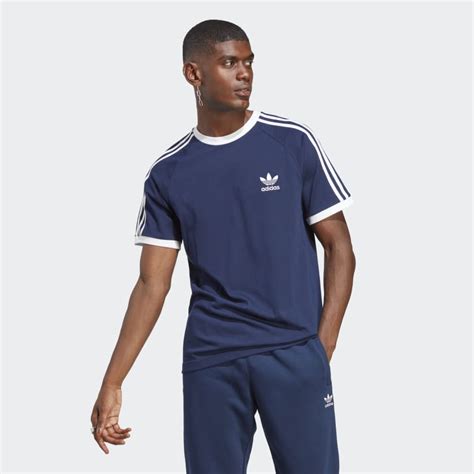 adidas 3 stripes shirt blauw heren|Amazon.com: Men's Adidas 3.